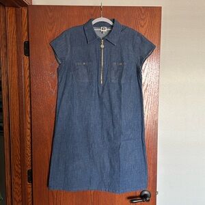 NWOT Anne Klein Denim Shift Dress